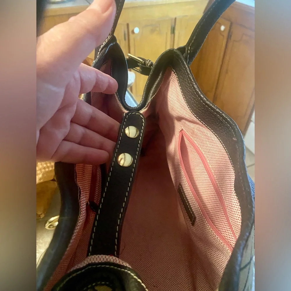 Dooney & Bourke Brown and Tan Signature Bag - Picture 9 of 13